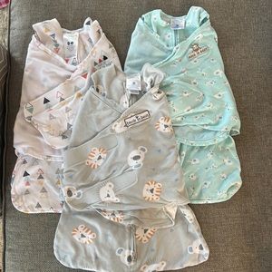 HALO Newborn Sleepsack Swaddles. Set of 3x.